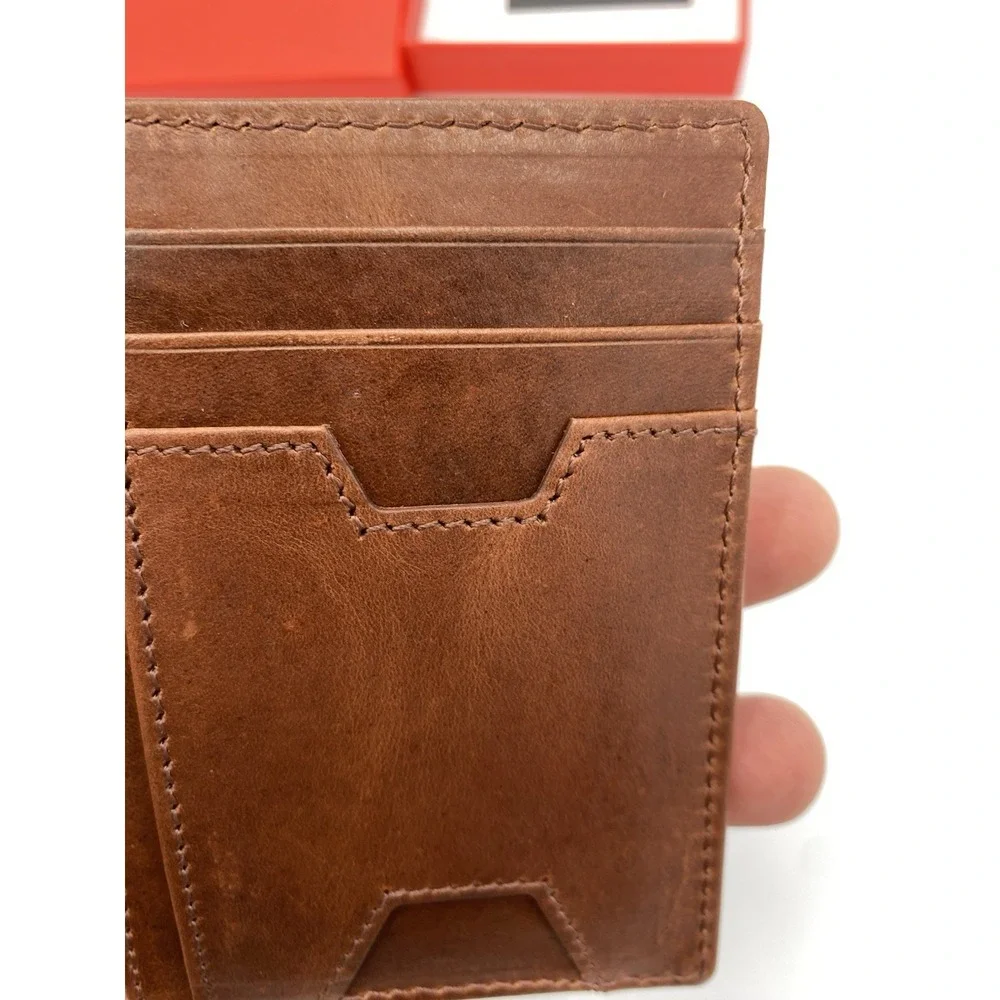 Bull Guard Men's Leather Credit Card Holder Wallet  RFID Blocking‎
